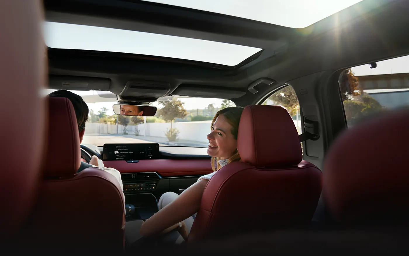 Friends riding in the 2-row 2027 Mazda CX-90 | Borgman Mazda in Grandville MI